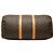 Louis Vuitton Brown Monogram Keepall 50 Marrom - vista 3