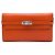 Cartera Hermès Kelly Longue en Chevre Mysore Orange Naranja