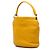 Borsa a secchiello Bottega Veneta in Nappa Intrecciato gialla Giallo - vista 2