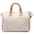 Louis Vuitton White Damier Azur Speedy 30 Branco