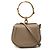 Chloé Nile Kleine Lederhandtasche Grau mit Armband Braun