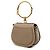 Chloé Nile Kleine Lederhandtasche Grau mit Armband Braun - vista 2