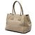 Tote Aberto Conversível Prada Beige Vitello Daino com Bolso Frontal Bege - vista 2