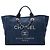 Borsa Tote Chanel Deauville Medium in tela blu