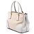 Borsa Galleria Double Zip Prada Beige in tela e pelle City Calf con impunture, Small - vista 2