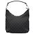 Gucci Schultertasche aus schwarzem GG Canvas
