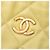 Chanel Yellow CC Quilted Lambskin Diamond Clutch mit Kette Gelb - Ansicht 5