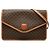 Céline Bolso bandolera Celine Brown Macadam Coated Canvas Castaño