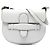 Céline Celine Mini Bolso Convertible Simétrico de Piel de Ternera Lisa Gris Castaño