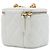Mini vanity case Chanel White Quilted Caviar CC Sweetheart con cadena Blanco - vista 2