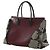 Borsa Tote Louis Vuitton Red Veau Cachemire Patchwork W GM Rosso Bordò - vista 11