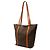 Céline Bolso Tote Celine Brown Macadam Coated Canvas Castaño - vista 2