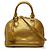 Louis Vuitton Gold Monogram Vernis Alma BB Dorado