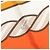 Lenço de seda Hermès Orange Quadrige 70 Laranja - vista 6