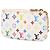 Louis Vuitton White Takashi Murakami Monogram Multicolore Key Pouch - view 2