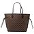 Louis Vuitton Brown Damier Ebene Neverfull MM Marrom