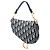 Autre Marque Dior Saddle Mini Bag aus blauer Oblique Canvas Marineblau - Ansicht 2