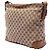 Borsa a tracolla Gucci in tela GG beige con banda Web - vista 2