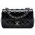 Chanel Black Mini Rectangular Classic Patent Single Flap Noir
