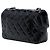 Chanel Black Mini Rectangular Classic Patent Single Flap Noir - vue 2