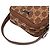 Pouch accessori Gucci in tela GG marrone con doppia zip - vista 6