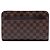 Louis Vuitton Brown Damier Ebene Saint Louis Pochette Marrone