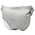 Gucci Silver Medium GG Canvas New Britt Half Moon Crossbody Plata - vista 2