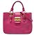 Borsa Satchel Miu Miu in pelle di capra rosa Madras