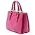 Borsa Satchel Miu Miu in pelle di capra rosa Madras - vista 2