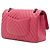 Chanel Pink Medium Classic Chevron Lambskin Double Flap Rose - vue 2