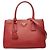 Prada Saffiano Galleria Handtasche aus rotem Leder
