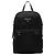 Mini zaino trapuntato Prada con placca logo Triangle Nero
