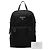 Mini zaino trapuntato Prada con placca logo Triangle Nero - vista 14