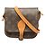 Louis Vuitton Monogram Mini Cartouchiere Crossbody Shoulder Bag Braun