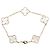 Van Cleef & Arpels Vintage Alhambra Charm-Armband Weiß Golden - Ansicht 2