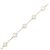 Van Cleef & Arpels Vintage Alhambra Charm-Armband Weiß Golden - Ansicht 3