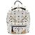 Sac à dos/Sac à main MCM Visetos Studded Blanc
