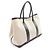 Hermès Borsa Tote Hermes Garden Party PM Optical H Nero Beige Crudo - vista 2