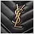 Borsa a tracolla in pelle nera Yves Saint Laurent Nero - vista 9