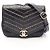 Bolso de hombro Chanel Chevron V-Stitch Negro