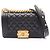 Sac à épaule Chanel Boy Small en cuir de veau grainé noir