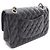 Bolso de hombro Chanel Matelassé Double Flap Negro - vista 2
