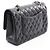 Chanel Matelassé Double Flap Schultertasche Schwarz - Ansicht 2