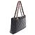 Saco Tote Chanel Matelassé com corrente efeito madeira Preto - vista 2