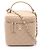Vanity Chanel Matelassé Handtasche aus beigem Leder