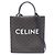 Céline Celine Medium Vertical Cabas Triomphe 2-Way Tote Bag Braun Schwarz