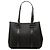 Borsa Tote Salvatore Ferragamo in tela e pelle nera Nero