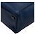 Sac à main Prada avec plaque logo triangle - Cuir Navy Bleu Marine - vue 4