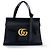 Gucci GG Marmont Top Handle Leather Mini Noir