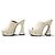 NEU GUCCI MALAGA CLOGS MIT KEILABSATZ 35.5 IT 36.5 FR GG LOGO Roh - Ansicht 2